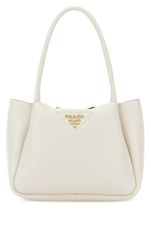 Небольшая сумочка из кожи цвета слоновой кости PRADA (1BC145VSNM2DKV)