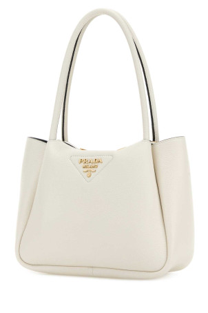 Небольшая сумочка из кожи цвета слоновой кости PRADA (1BC145VSNM2DKV)