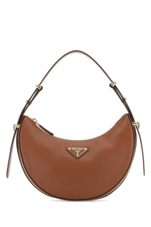 Caramel leather ArquÃ¨ handbag PRADA (1BC194VTOMASK)