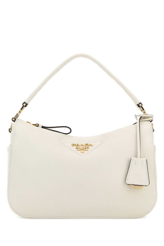 Маленькая сумочка из кожи цвета слоновой кости PRADA (1BC277VONO2DKV)