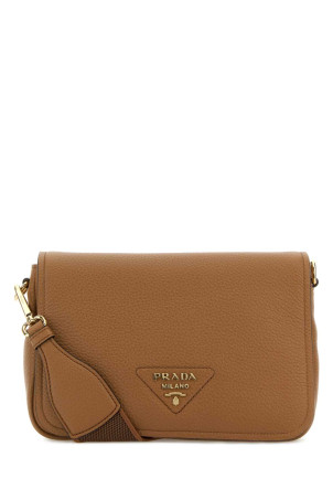 Brown leather crossbody bag PRADA (1BD314V7NO2DKV)