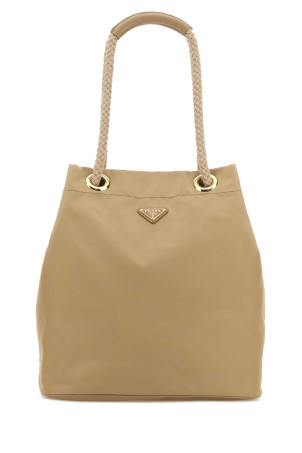 Beige Re-Nylon large Prada Mariner bucket bag PRADA (1BE0932HG8)
