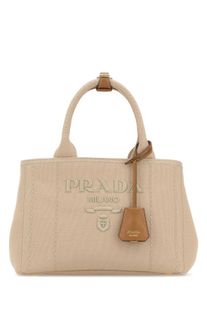Beige canvas small Prada JardiniÃ¨re handbag PRADA (1BG464V8OKRCYA)