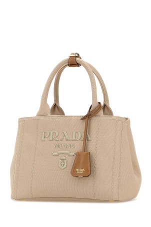 Beige canvas small Prada JardiniÃ¨re handbag PRADA (1BG464V8OKRCYA)