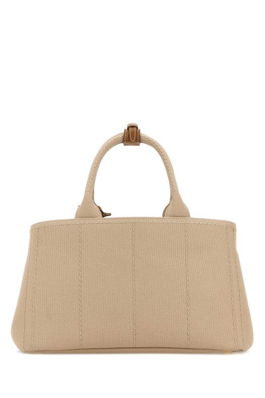 Beige canvas large Prada JardiniÃ¨re shopping bag PRADA (1BG554V8OKRCYA)