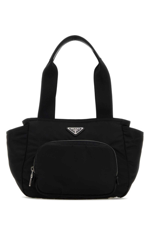 Черная сумка из ре-нейлона PRADA (1BG582RV44)