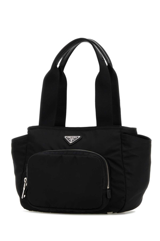 Черная сумка из ре-нейлона PRADA (1BG582RV44)