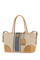 Sand canvas large shopping bag PRADA (1BG6592ZPW)