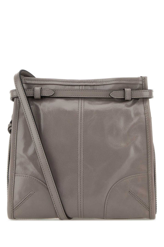 Мини-сумка Prada Bonnie через плечо из серой кожи цвета «доув» (PRADA (1BH2292CYR))