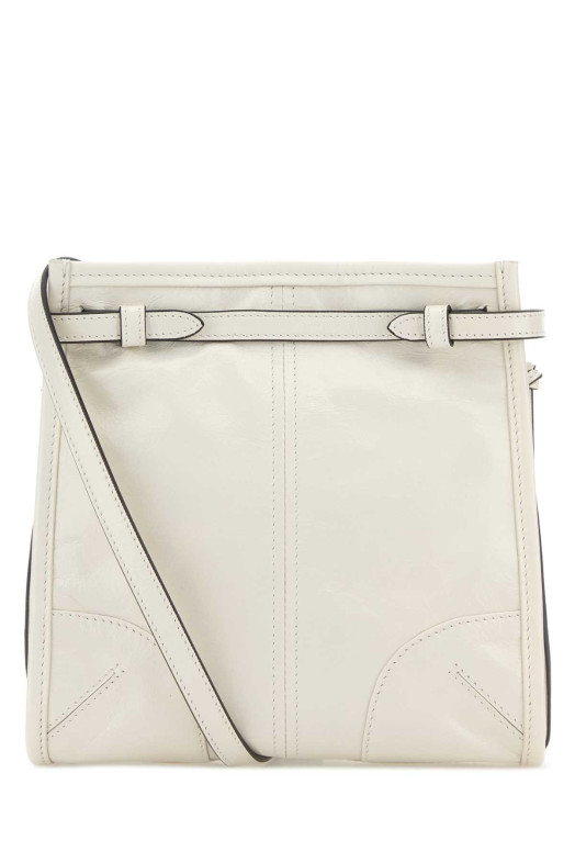 Мини-сумка Prada Bonnie через плечо из кожи цвета слоновой кости PRADA (1BH2292CYR)