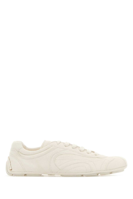 White suede Montecarlo sneakers PRADA (1E247OFDD10008)
