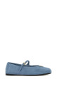 Light blue suede ballerinas PRADA (1F793NF005008)
