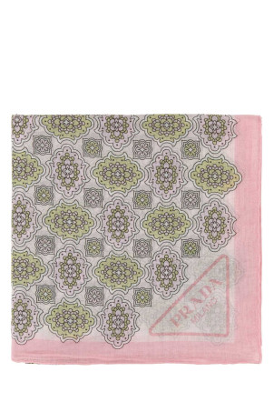 Printed cotton foulard PRADA (1FF0272CXR)