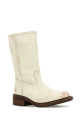 Ivory leather boots PRADA (1U509OF045V69)