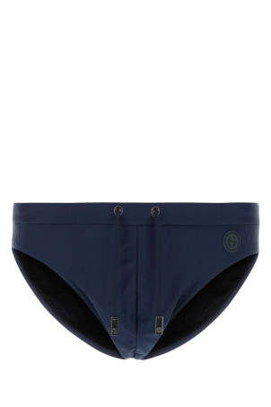 Navy blue stretch nylon swimming brief GIORGIO ARMANI (200384CC915)