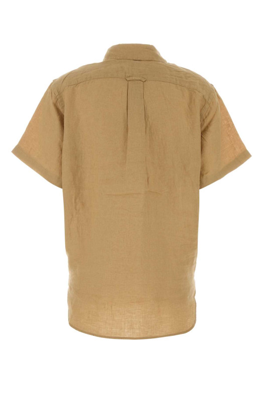 Льняная рубашка цвета «верблюжий» POLO RALPH LAUREN (211A96160)