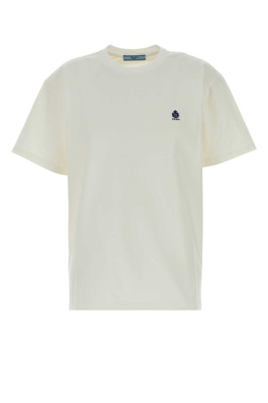 White cotton t-shirt Black PRADA (3578BRSOOO19Z8)