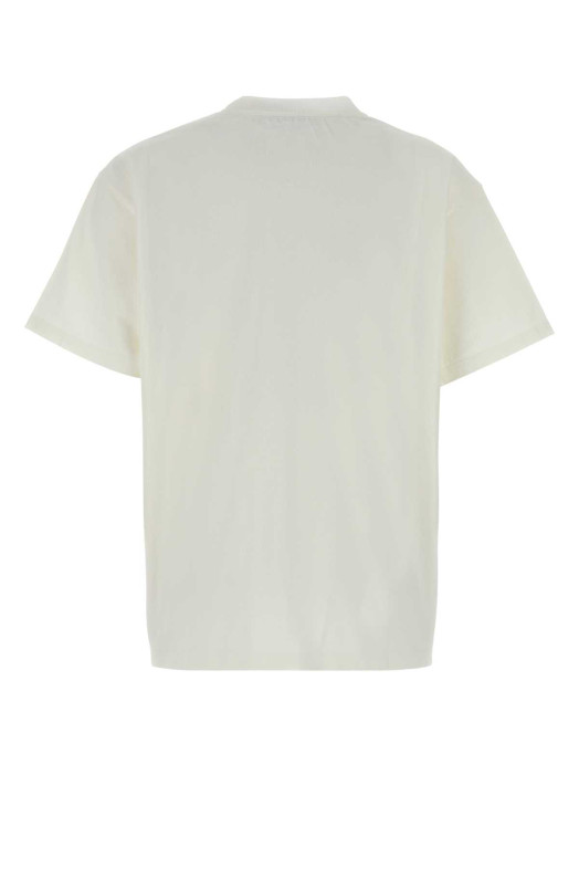 White cotton t-shirt Black PRADA (3578BRSOOO19Z8)