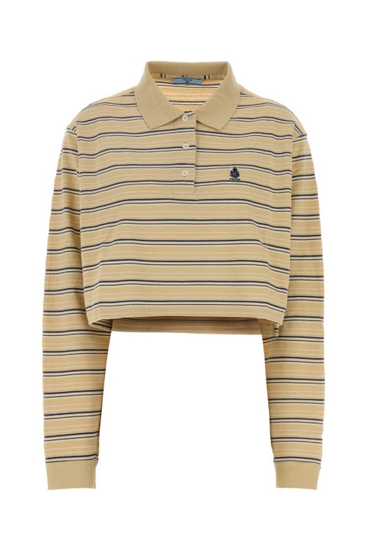 Embroidered piquet polo shirt PRADA (39668RSOOO19SJ)