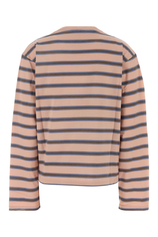 Embroidered cotton t-shirt PRADA (39685SOOO196A)