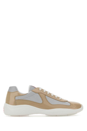 Two-tone leather and fabric Prada America s Cup sneakers PRADA (4E3400FG000ASZ)