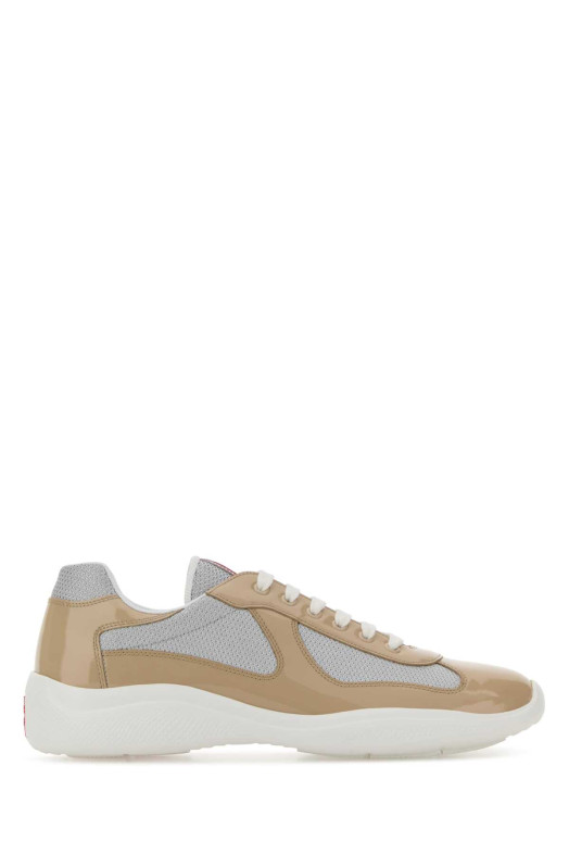 Двухцветные кроссовки Prada America’s Cup из кожи и ткани PRADA (4E3400FG000ASZ)