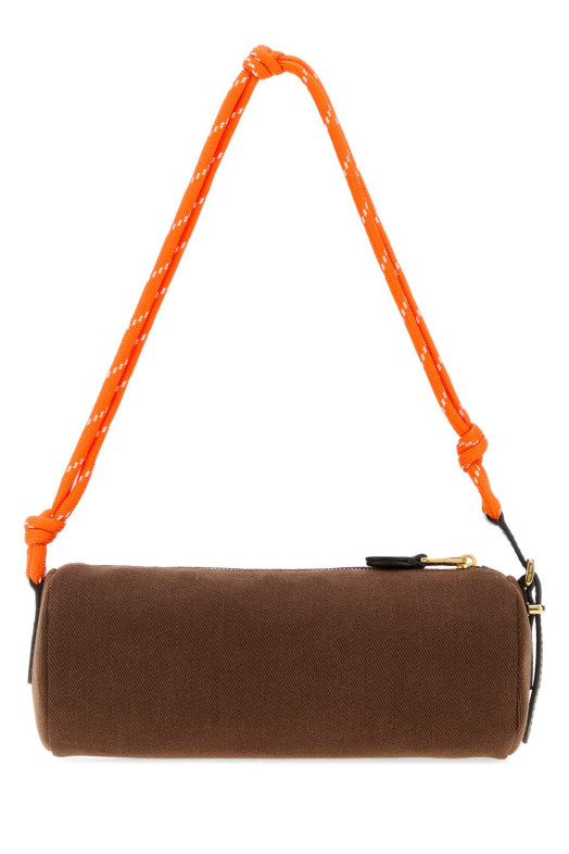 Brown gabardine shoulder bag MIU MIU (5NE8532IA7)