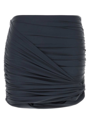 Graphite stretch nylon mini skirt Gray MAGDA BUTRYM (837526)
