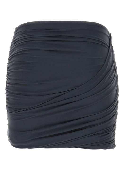Graphite stretch nylon mini skirt Gray MAGDA BUTRYM (837526)