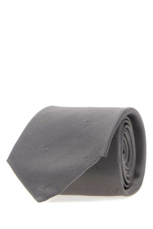 Grey jacquard tie GUCCI (8740914E009)