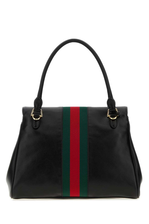 Черная кожаная сумочка Paparazzo среднего размера от GUCCI (875018AAGIQ)