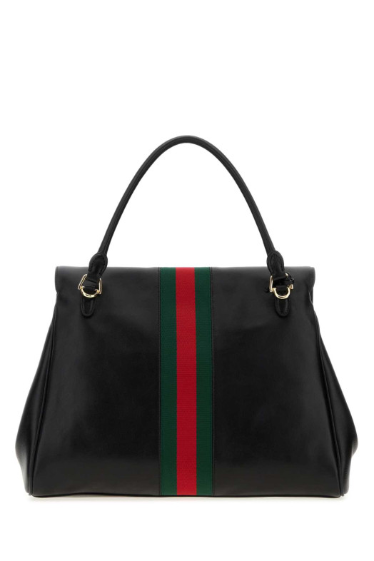 Black leather large Paparazzo handbag GUCCI (875019AAGIQ)