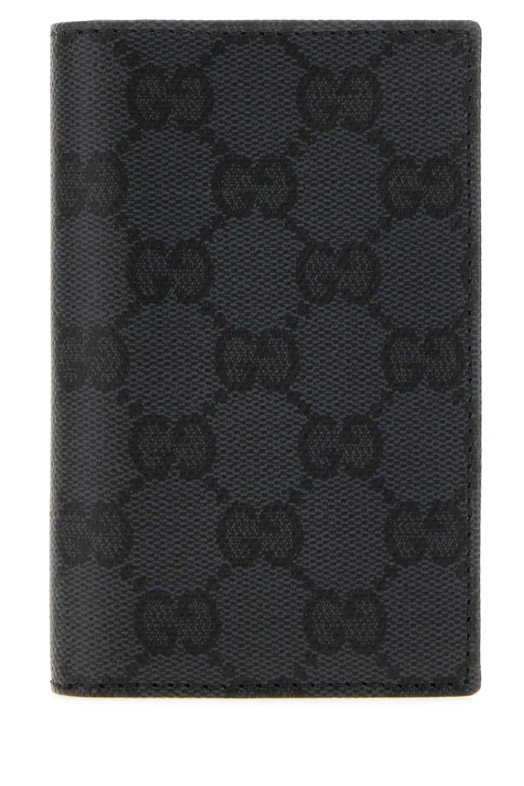 Картодержатель Gucci Essence Classic из черной канвы GG, черный GUCCI (876421FAF8A)
