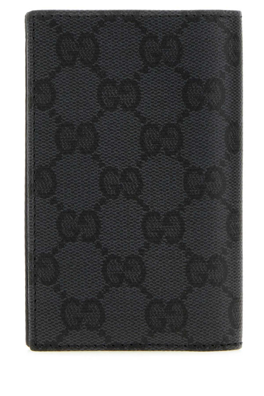 Картодержатель Gucci Essence Classic из черной канвы GG, черный GUCCI (876421FAF8A)