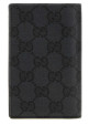 Картодержатель Gucci Essence Classic из черной канвы GG, черный GUCCI (876421FAF8A)
