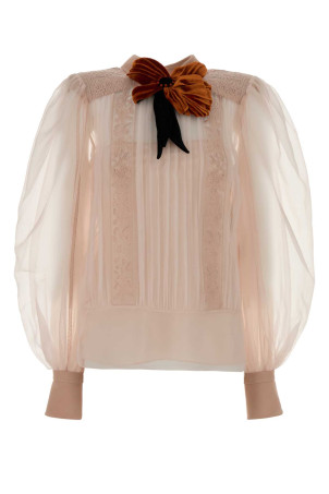Light pink organza blouse VALENTINO GARAVANI (8B0AEBN51C8)