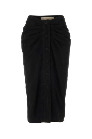 Black suede skirt Black VALENTINO GARAVANI (8B0NI08AA6Q)