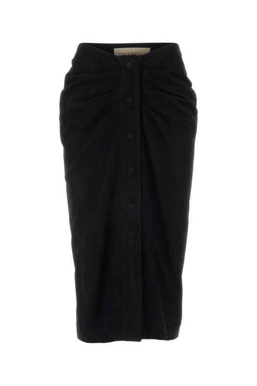 Black suede skirt Black VALENTINO GARAVANI (8B0NI08AA6Q)