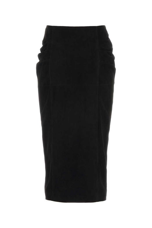 Black suede skirt Black VALENTINO GARAVANI (8B0NI08AA6Q)