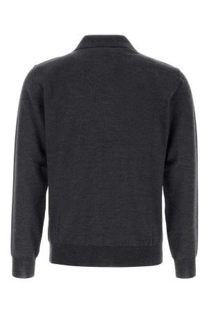 Charcoal wool polo shirt VALENTINO GARAVANI (9V3KP04UBH9)