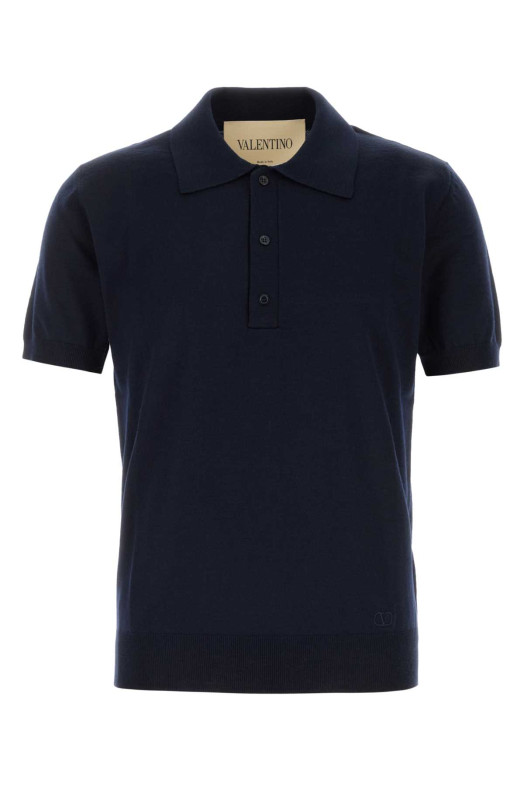 Midnight blue wool polo shirt VALENTINO GARAVANI (9V3KP04VBH9)