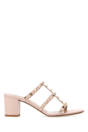 Pink leather Rockstud mules VALENTINO GARAVANI (9W2S0C47VOD)