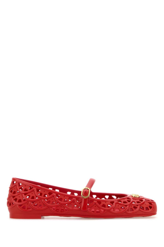 Red rubber VLogo Signature ballerinas VALENTINO GARAVANI (9W2S0PV9RMC)