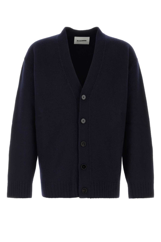 Dark blue wool cardigan JIL SANDER (J22HP0005J14506)