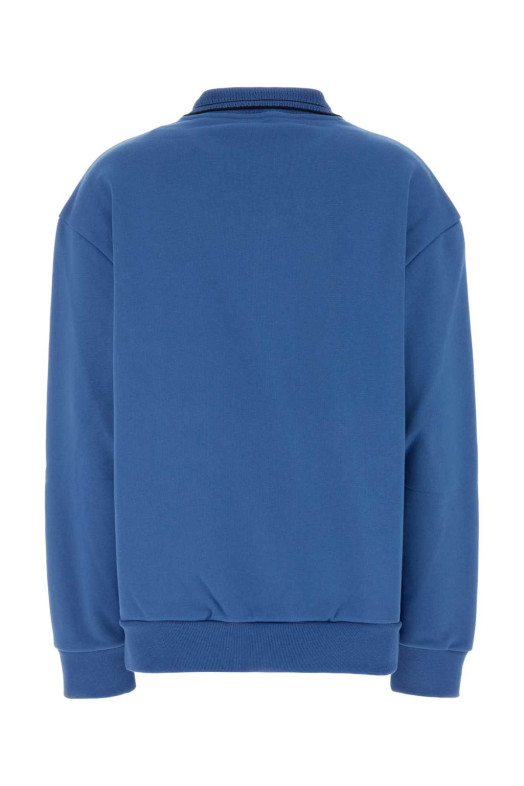 Cerulean blue cotton oversize polo shirt MIU MIU (MJLA65SOOO191L)