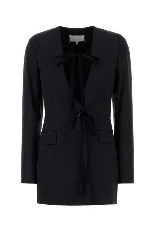 Slate wool blazer MAISON MARGIELA (S29BN0418M35910)