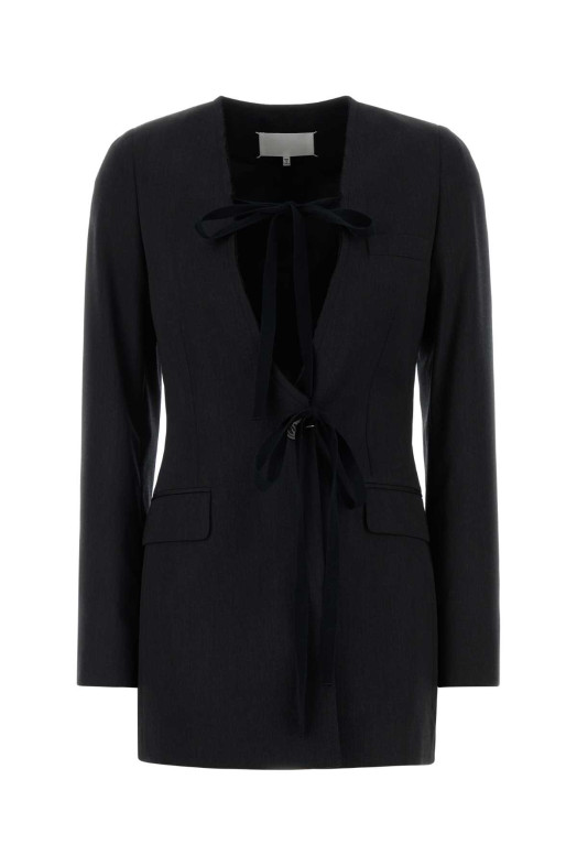 Slate wool blazer MAISON MARGIELA (S29BN0418M35910)