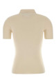 Ivory cotton polo shirt Black MM6 MAISON MARGIELA (S62GL0031M13274)