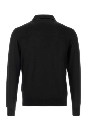 Black wool polo shirt Black PRADA (UMF147SOOO18DY)