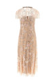 'Pink Flower Sequin Embellished Midi' dress Pink
